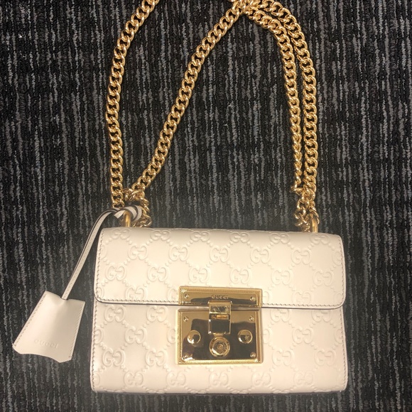 gucci gold padlock bag